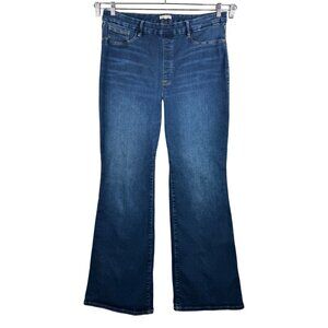 Good American Pull on Flare jeans blue high waist slimming 90s sz 6 (3XL)‎